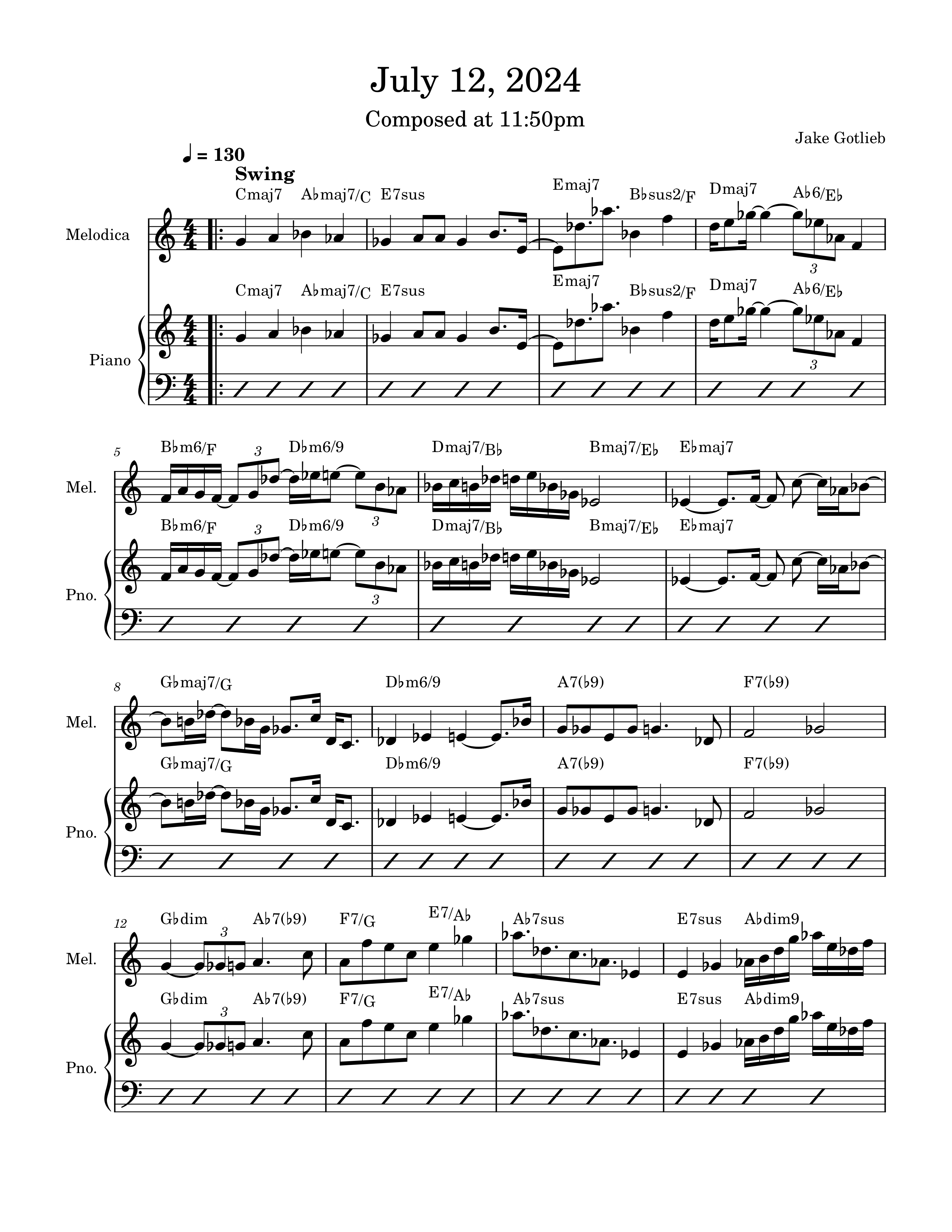 Circadian Song for July 12, 2024